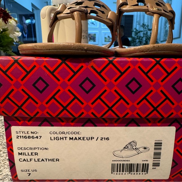 TORY BURCH | Miller Sandal | size 7 | Color- Light Makeup - Picture 5 of 7